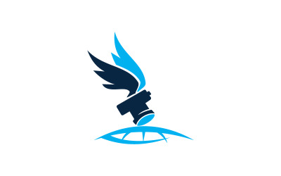 Szablon logo aparatu fotograficznego Aero