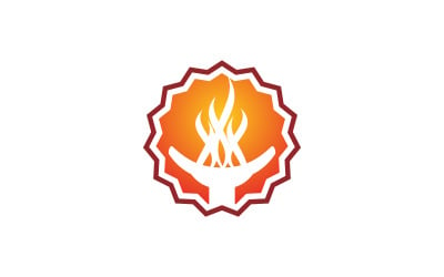 Szablon logo doradztwa w zakresie palników