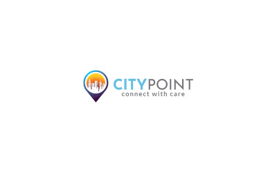 Szablon projektu logo City Point