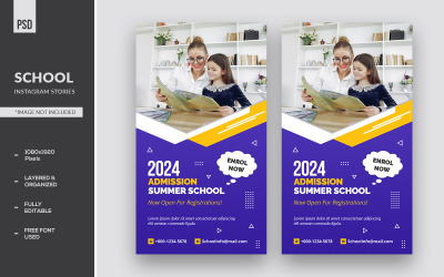 Eintritt Summer School Instagram Stories Bannerwerbung