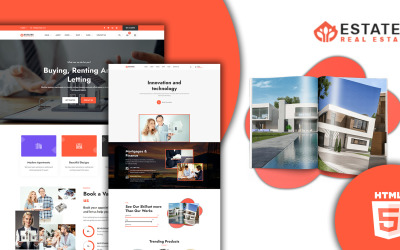 HTML5 шаблон веб-сайта Estatee Real Estate