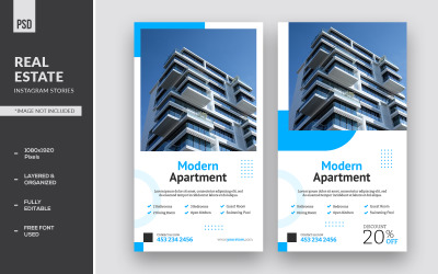 Instagram-Geschichten und Werbebanner für Immobilien
