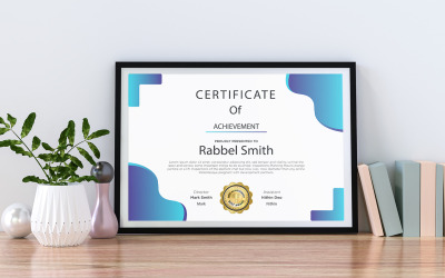 Kreativ modern certifikatdesign