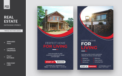 Perfect Home Histoires Instagram et bannières publicitaires
