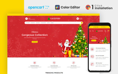 Подарунковий магазин Callisters Тема Opencart