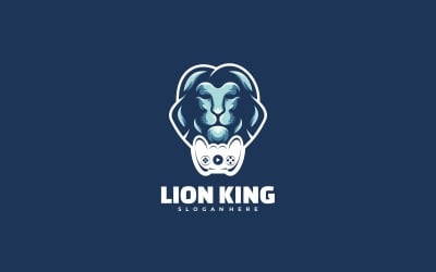 Logotipo da mascote simples do Rei Leão