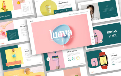 Modèle de diapositives Google créatives Luova