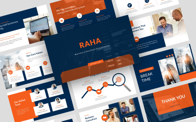 RAHA – İş Danışmanı Mali Keynote Şablonu