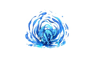 Angry Water-Dragon  Illustration