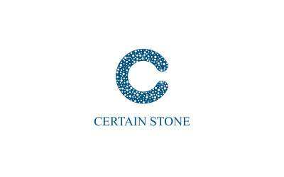 Bestimmtes Stein-Logo - Buchstabe C