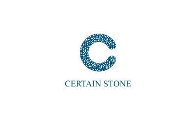 Certos logotipos de pedra - letra C