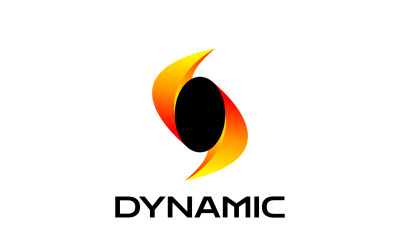 Dynamic Golden Gradient Letter S Logo