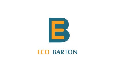 Eco Barton - modelo de logotipo de carta EB