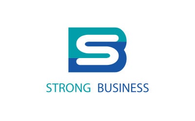 Erős üzlet - SB Letter Logo sablon