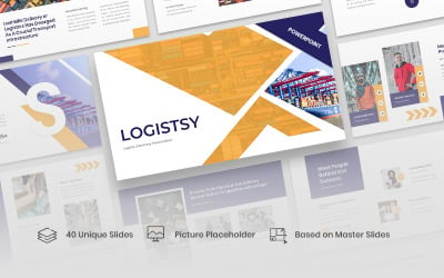 Logística - modelo de PowerPoint de logística e entrega