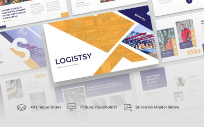 Logistik - Keynote -mall för logistik och leverans