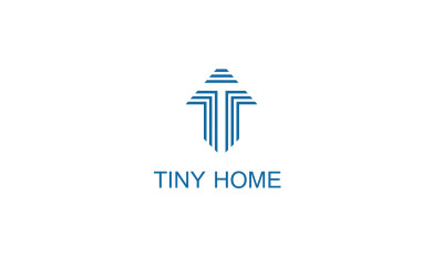 Logotipo de Tiny Home - Letra T del monograma