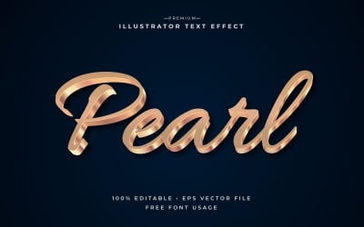 Pearl Editable 3d Text Effect or Graphic Style with Pink Purple Elegant