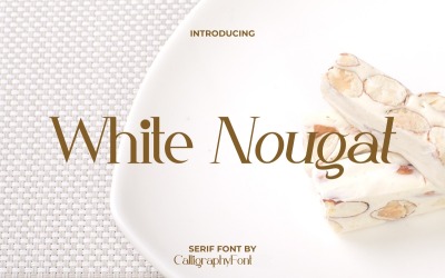 White Nougat Serif Classic betűtípus