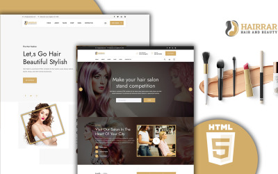 Hairrar Haar- und Schönheitssalon HTML5 Website-Vorlage