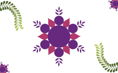 Mandala Wall Art Farba Tło Projekt
