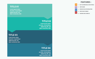 Modèle d'infographie vectorielle plate