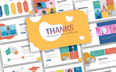 Шаблон Kreiva Creative для Google Презентаций