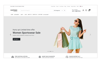 Shopingo - HTML šablona pro elektronický obchod