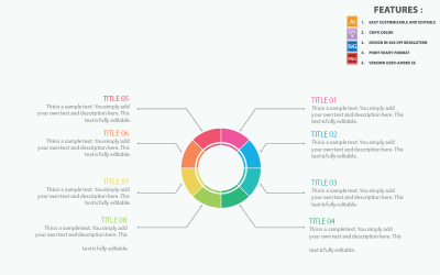 Spider Vector Infographic šablona