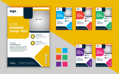 Conception de Flyer d'entreprise créative. Modèle de vecteur de dépliant. Conception De Flyer Moderne.