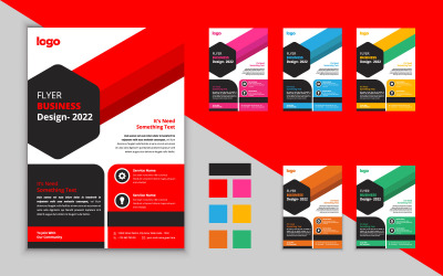 Modèle de conception de flyer d'entreprise créative. Conception de vecteur d'affaires