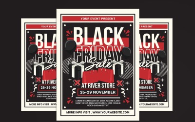 Modèle de Flyer de vente du vendredi noir