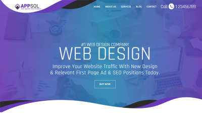 AppSol - Web Tasarım Stüdyosu Web Sitesi Şablonu