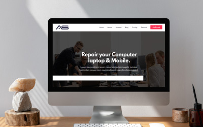 Basar - Computer Repair Services HTML5 Landing Page Template