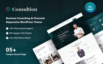 Consultionit - Tema WordPress reattivo per consulenza e finanza