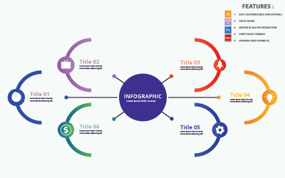 Diagramm-Infografik-Vektor-Design-Vorlage