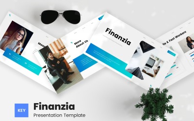 Finanzia - Keynote -mall för investeringar och finansiering