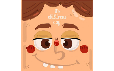 Happy Universal Children&#039;s Day Illustration