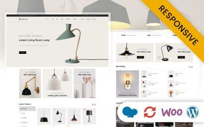 Lightness – Адаптивна тема WooCommerce Fancy Lights Store