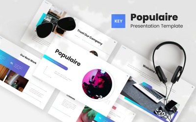 Populaire - Keynote-Vorlage für Content Creator
