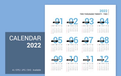 2022 Unique Design Planner Calendar