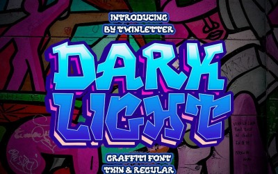 DARK LIGHT - písmo ve stylu Graffiti