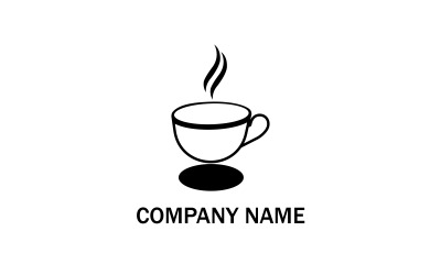 Kahve Cafe Logo Şablonu