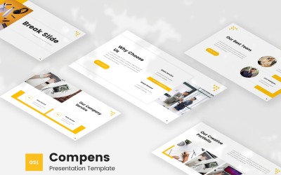 Компенсация - шаблон профиля компании Google Slides
