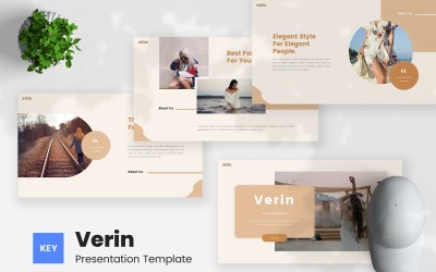 Verin — Bohemian Fashion Keynote Template