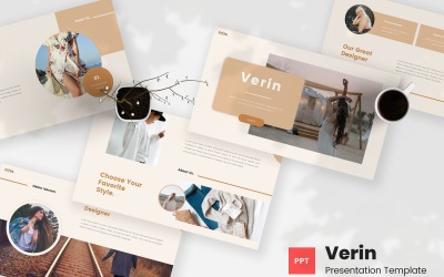 Verin - Bohemian Fashion Powerpoint -mall