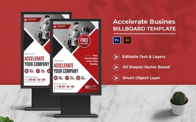 Accelerate Business Billboard Portrait