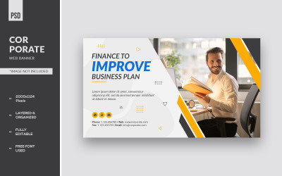 Finanzen Corporate Web-Banner-Vorlagen