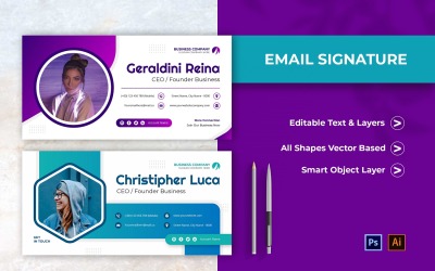 Gradient Modern Email Signature