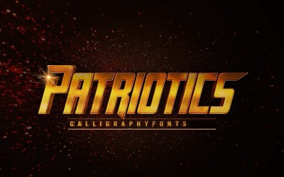 Patriotics Super Hero betűtípus